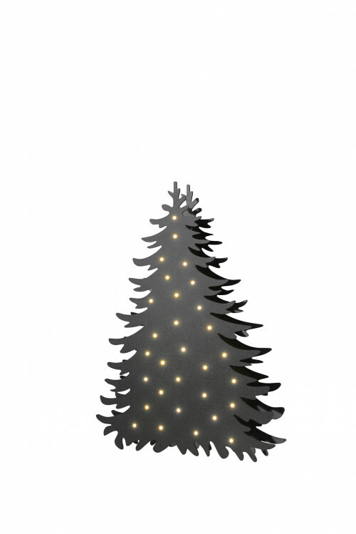 Kerstboom Blacky Small met aan beide zijden verlichting