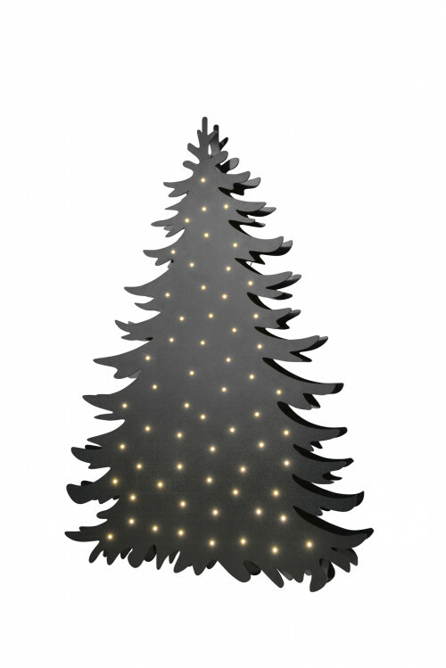 Kerstboom Blacky Large met aan beide zijden verlichting
