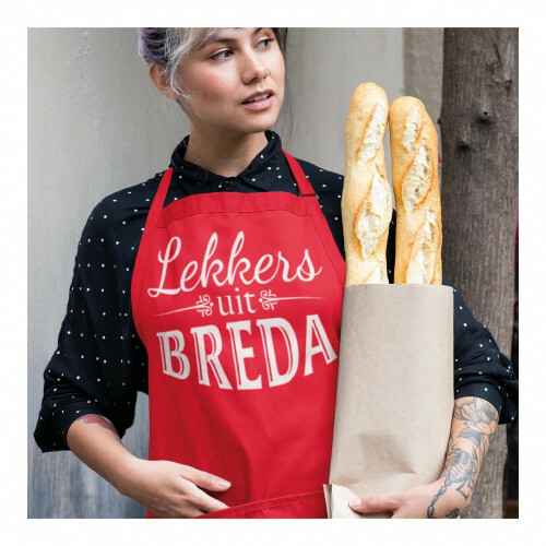 BBQ Kook Schort Lekkers uit Breda Rood