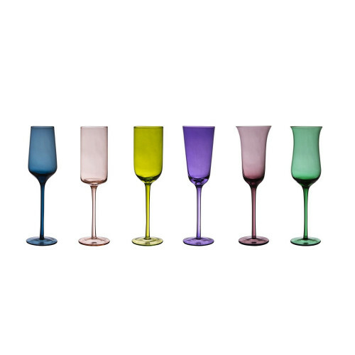 Bitossi Champagne glas Flute  set van 6 FC