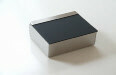 Studio Van Eldik Tissue Box RVS/mat met zwart deksel