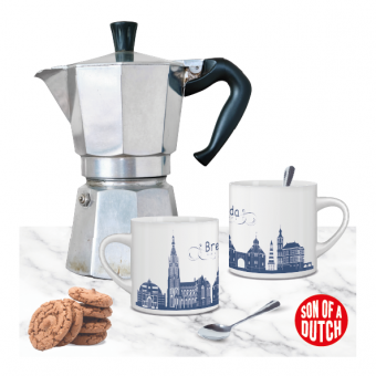 Koffiekopjes Breda Skyline Set van 2