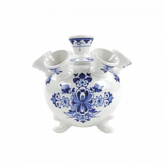 Royal Delft Blueware Tulpen Vaas op pootjes Large 17 cm